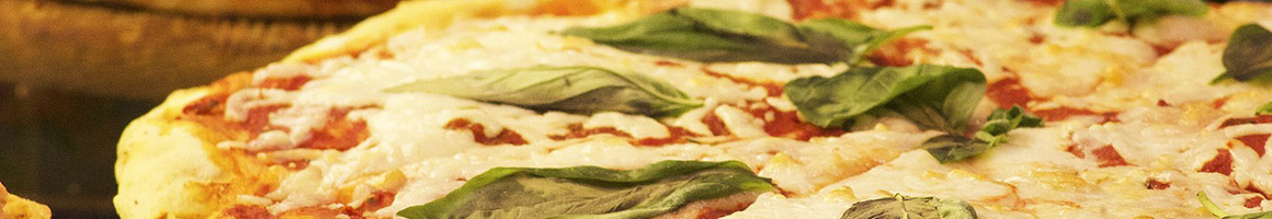 Eating Italian Pizza at Allegretti's Pizzeria & Catering restaurant in Des Plaines, IL.